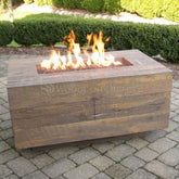 Catalina Fire Pit GFRC Woodgrain